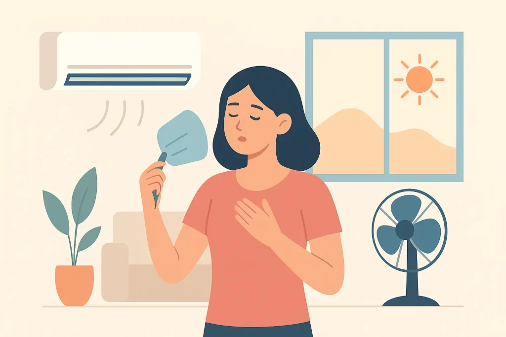Homeowner comparing different air conditioning systems for a residential property.