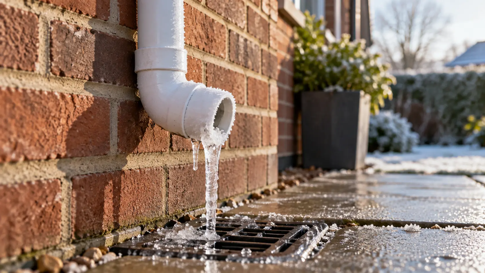 frozen condensate pipe